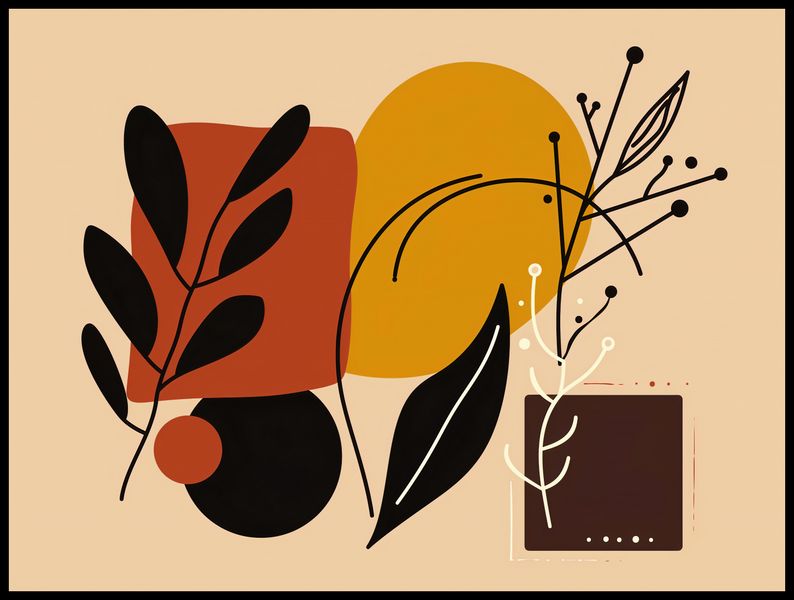 Plakat 100x75cm Ciepłe Kontury zdjęcie 2