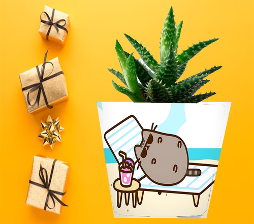 Doniczka do kwiatów/roślin - Pusheen - Kotek na Arena.pl