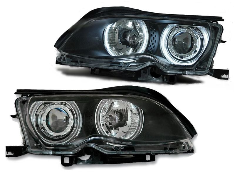 Lampy Reflektory BMW E46 01-05r BIAŁE RINGI CCFL zdjęcie 1