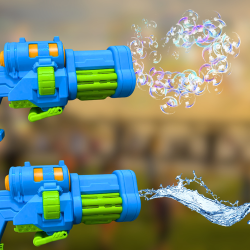 pistolet bazuka na bańki i wodę elektryczny automatyczny karabin wodny na Arena.pl