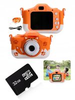 APARAT FOTOGRAFICZNY CYFROWY DLA DZIECI 40Mpx KAMERA ZABAWKA GRY+KARTA 32GB