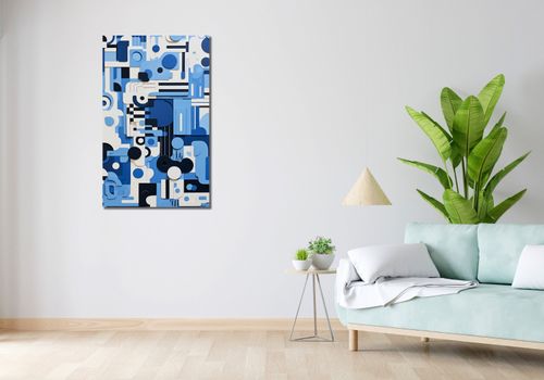 Obraz 60x100cm Niebieski Labirynt na Arena.pl