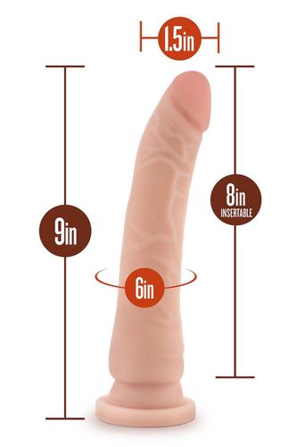 DR. SKIN PLUS 9 INCH POSABLE DILDO VANILLA na Arena.pl