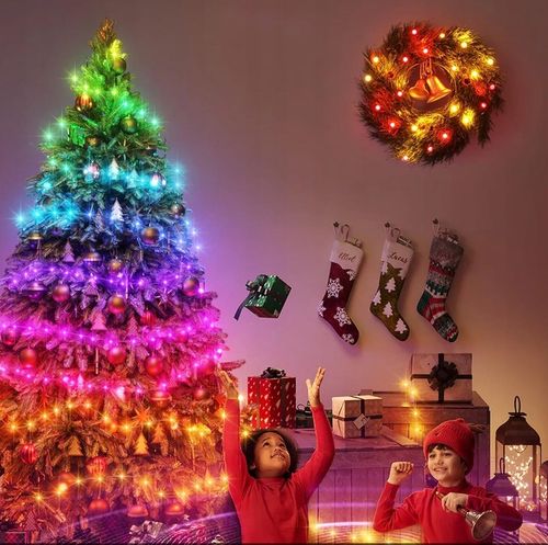 Lampki choinkowe LED Smart USB 20m 200 LED + Pilot Tryb Muzyczny Halloween na Arena.pl