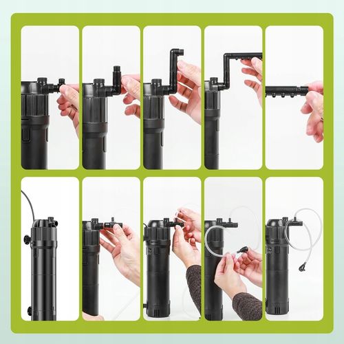 5W1 FILTR WEWNĘTRZNY Z LAMPĄ UV BIOLOGICZNY DO AKWARIUM DO 100-300L 800L/H na Arena.pl