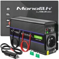 Przetwornica napięcia Qoltec Monolith 1200 MS Wave | 12V na 230V