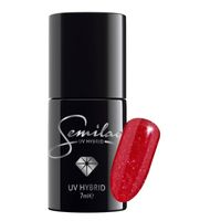 Semilac 025 Lakier hybrydowy Glitter Red 7ml