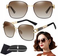 Okulary Przeciwsłoneczne Polaryzacyjne Brąz + Etui