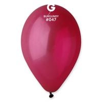 Balony pastelowe bordowy #047, 26 cm 3 szt.