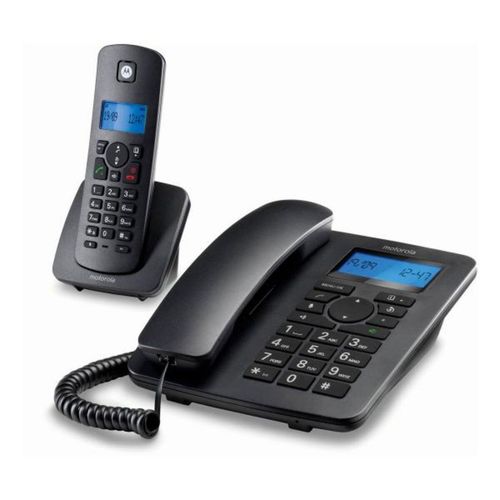 Telefon Stacjonarny Motorola C4201 Combo DECT (2 pcs) Czarny na Arena.pl