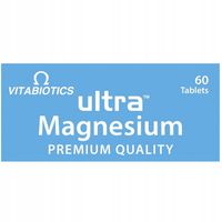 2x ZESTAW VITABIOTICS Ultra Magnesium 375mg Suplement MAGNEZ 60 tabletek