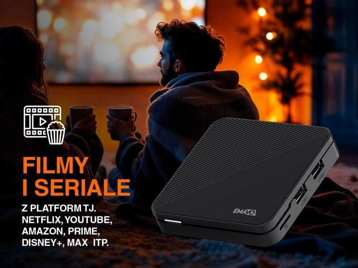 SMART BOX TV 4K ANDROID 14 WIFI BLUETOOTH Odtwarzacz multimedialny zdjęcie 2