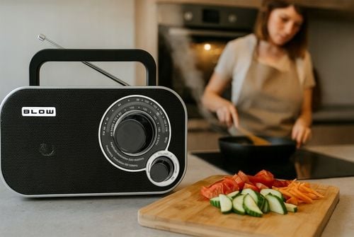 RADIO KUCHENNE RETRO BLUETOOTH USB SD 230V PRZENOŚNE NA BATERIE R6 na Arena.pl