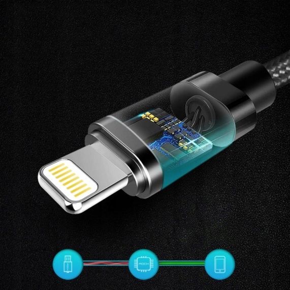 Oryginalny Kabel Rock Usb Do Iphone 5 Se 6S 7 8 X zdjęcie 9