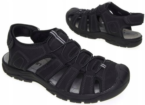 Męskie skórzane sandały solidne lekkie i wygodne buty Trekkingowe na Arena.pl