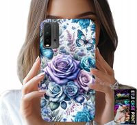 ETUI DO XIAOMI REDMI 9T - KWIECISTE WZORY RÓŻEKWIATKI CASE + SZKŁO