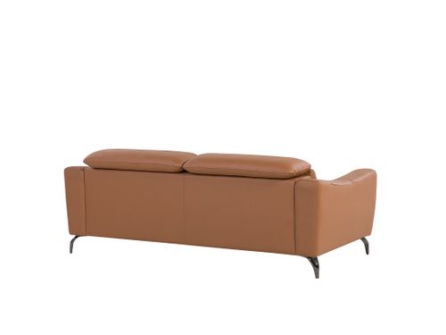 Sofa 3-osobowa skórzana brązowa NARWIK na Arena.pl
