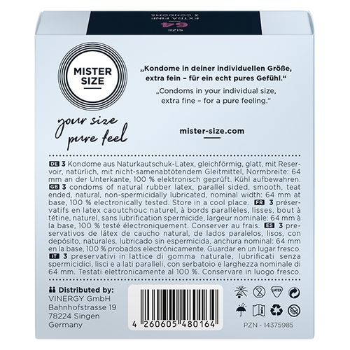 condoms 64 mm 3 pieces mister.size na Arena.pl
