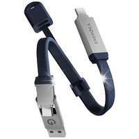 KABEL USB-C DO USB-C/USB-A 60W 15CM ENERGEA SHEATH KEY