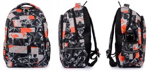 Tornister szkolny plecak młodzieżowy we wzory Duży 24L 3 kolory Klasa 4-8 na Arena.pl