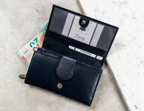 duży, skórzany portfel damski z systemem rfid - 4u cavaldi na Arena.pl