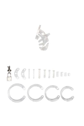 model 25   chastity cage   3.5 / 9 cm   transparent na Arena.pl