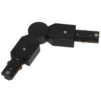 Ruchomy ŁĄCZNIK szynoprzewodu LR/CZ Orlicki Design do 1-fazowej szyny natynkowej 230V czarny