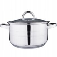 Garnek nierdzewny tradycyjny z pokrywką indukcja gaz Altom Design Remo 4,7l
