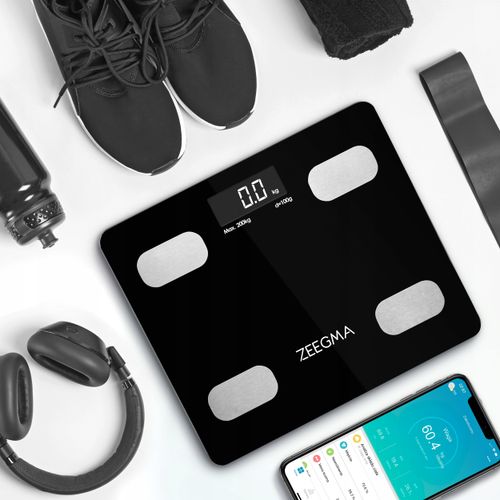 Waga Analityczna Łazienkowa Smart Czarna 17W1 Ios Android Zeegma na Arena.pl