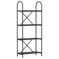 Półka na książki Czarny dąb 60 x 30 x 146 cm