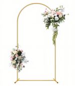 ZŁOTY ŁUK NA BALONY STOJAK BALONOWY STELAŻ METALOWY ŚLUB IMPREZA 2,2m ZK-04