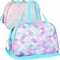 TORBA SPORTOWA SZKOLNA NA BASEN WF SYRENKA OMBRE PASTELOWA
