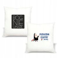 Poduszka z nadrukiem napis PREZENT BÓG NIE UMARŁ