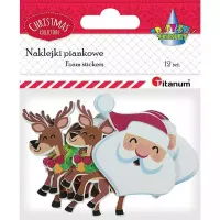 Naklejki Piankowe Głowy Boże Narodzenie 12Szt