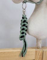 Uwiąz dla Hobby Horse ze sznurka - czarno- szałwia