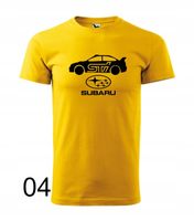 Koszulka męska SUBARU IMPREZA STI kolory