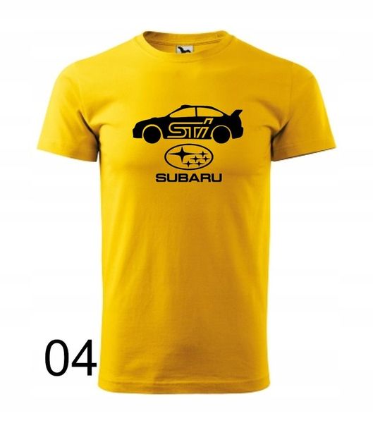 Koszulka męska SUBARU IMPREZA STI kolory zdjęcie 1