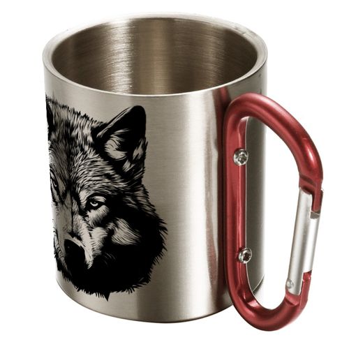 KUBEK Z KARABIŃCZYKIEM SAMOTNY WILK 300ML na Arena.pl