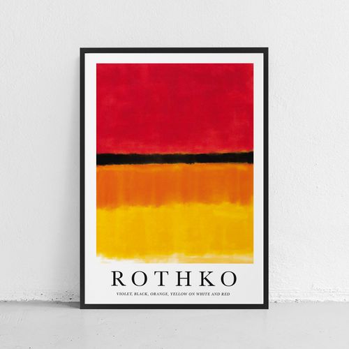 Plakat rothko abstrakcja 50x70 cm w czarnej ramie na Arena.pl