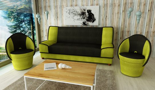 MIKI BIS- wersalka kanapa fotel zestaw komplet wypoczynkowy