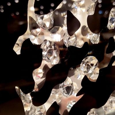 Lustrzany obraz z kryształkami Glamour Drzewko szczęścia 80x80 na Arena.pl