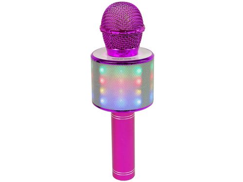 Mikrofon Bezprzewodowy USB Głośnik Nagrywanie Karaoke Model WS-858 Różowy na Arena.pl