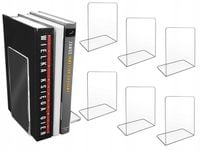 6 x PODPÓRKI do KSIĄŻEK STOJAK na KSIĄŻKI Plexi (pleksi) 2mm