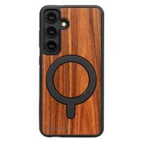 Drewniane Etui Bewood do Samsung Galaxy S25 PALISANDER SANTOS z MagSafe