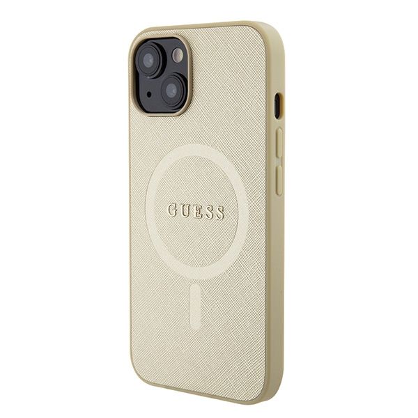 Etui Guess do iPhone 15 Plus, iPhone 14 Plus, Złoty, MagSafe zdjęcie 2