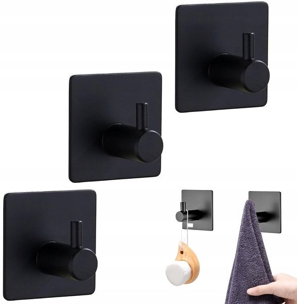 Łazienkowy Haczyk Wieszak Samoprzylepny 3Szt Loft zdjęcie 11