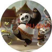 Opłatek na tort KUNG-FU Panda Miś Postać Bajka Tekst Imię Gratis Gruby