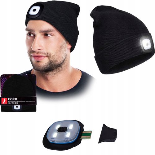 Czapka Zimowa LED Z Wymienną Latarką REIS CZLED_B na Arena.pl