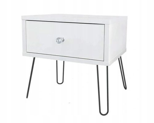 SZAFKA NOCNA SZUFLADA KOMODA GLAMOUR SZARY na Arena.pl