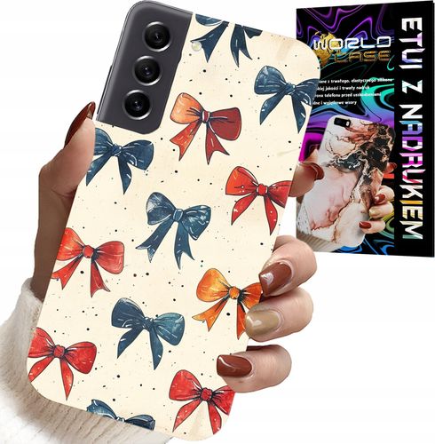 ETUI DO SAMSUNG GALAXY S21 FE - KOLOROWE WSTĄŻKI WSTĄŻKA MODNE WZORY na Arena.pl